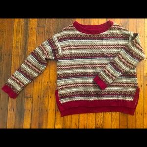 Massimo Dutti Fair Isle crewneck sweater